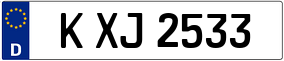 Trailer License Plate